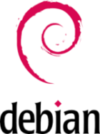 Logo Debian, una distribución de Linux